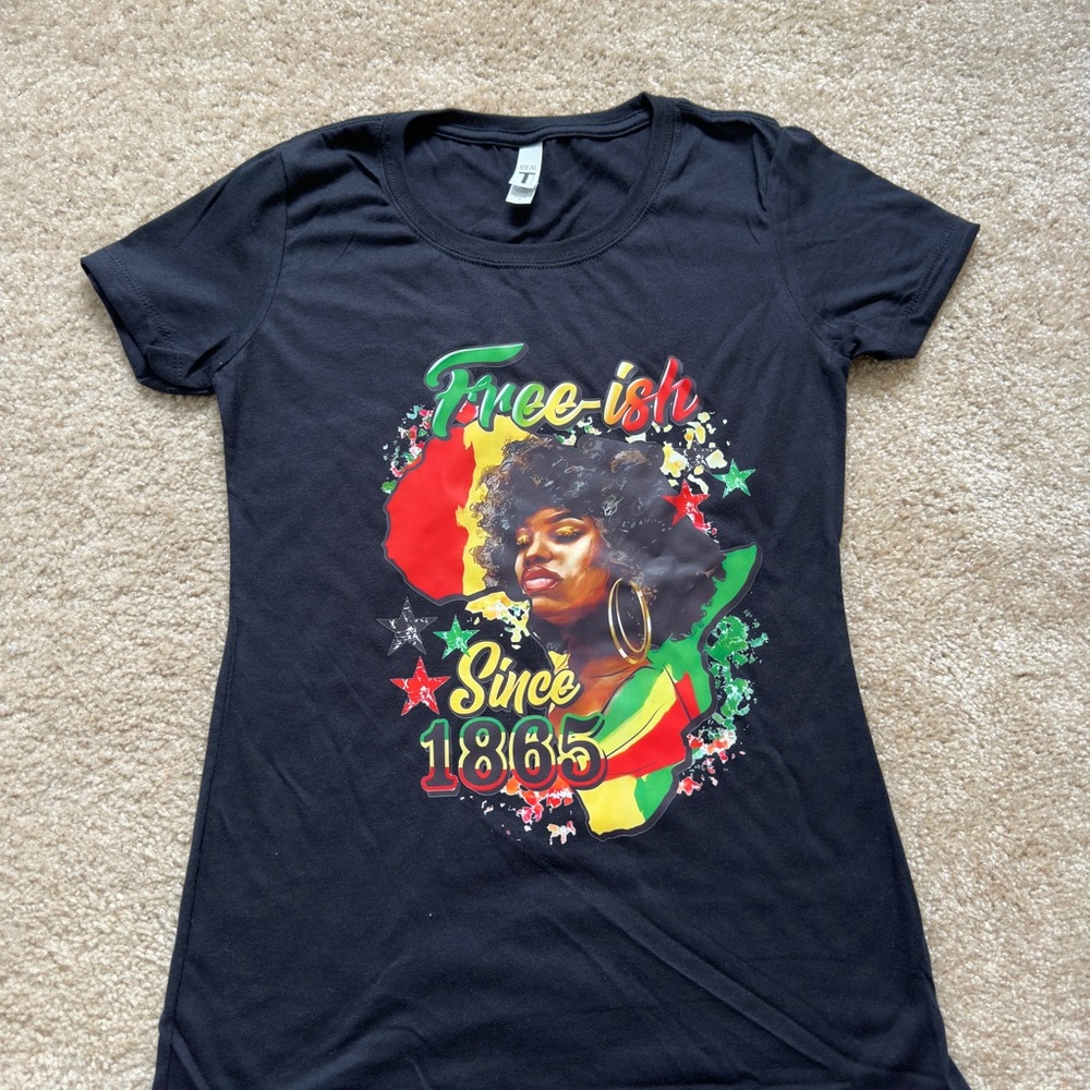 Custom made ladies T-Shirt.